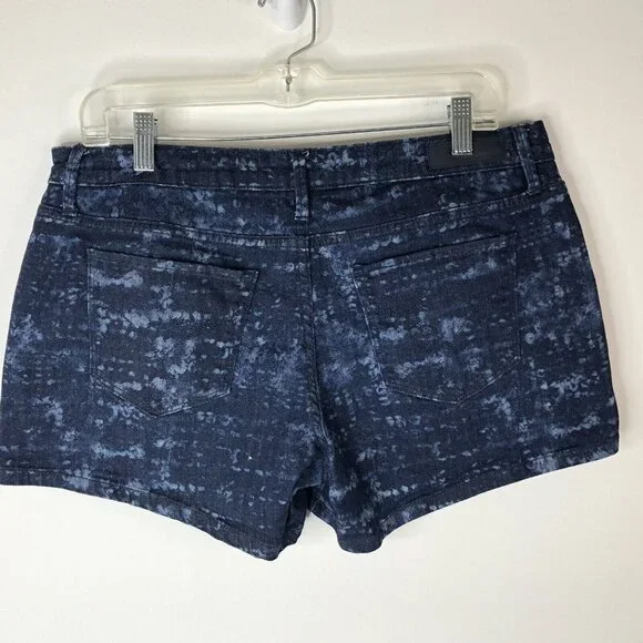 Calvin Klein Jeans Womens Denim Short Size 31 (10-12) Blue Bleach Spots Stretchy - Picture 7 of 12